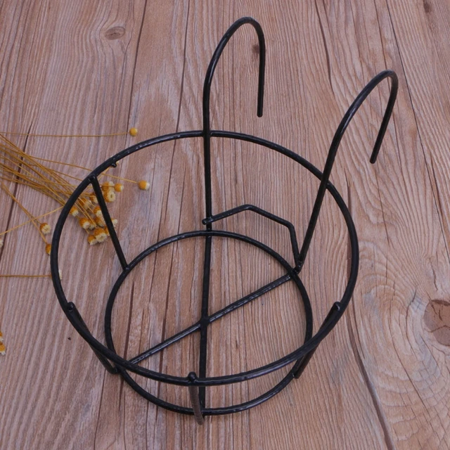 Erkély Függő Növényi Állványok Kerek Virágcserépes Korlát Kerítés Kültéri Ablak Vas Bonsai Állvány Dekoráció Csepp Hajó