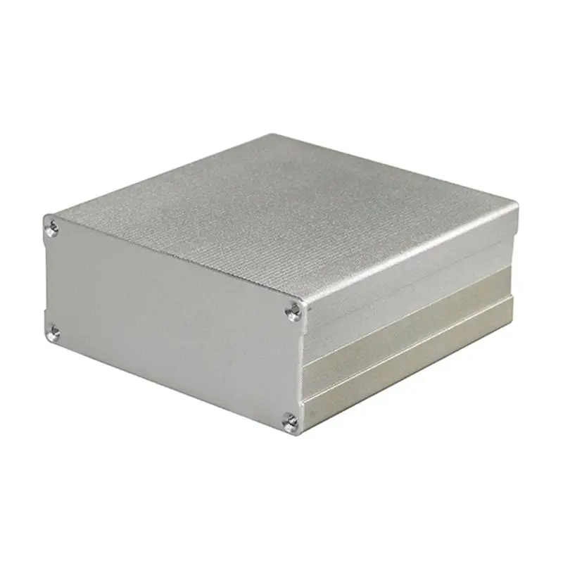 Superbat 100*97*40mm (L*W*H) Aluminum Box Enclosure Silver Case Project electronic DIY | Мобильные телефоны и аксессуары