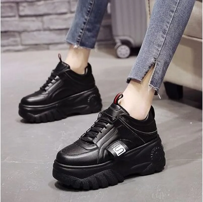 

LZJ High Quality Trainers Women's Platform Sneakers Women Shoes Breathable Casual Women Running Chunky Sneakers Plus Size 35-39