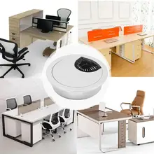 Настольная Заглушка с отверстием для проводов из цинкового сплава, металлическая Кабельная коробка