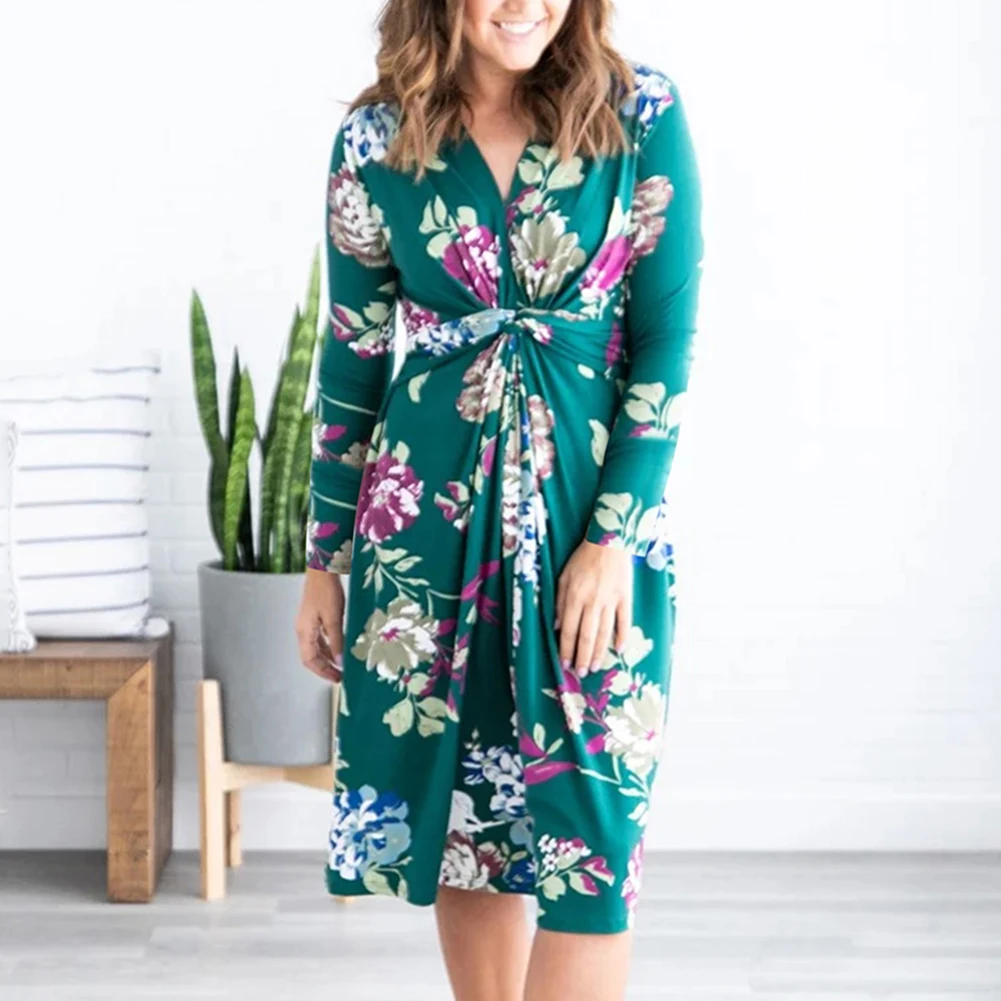 

Women Summer Dress 2019 Casual Short Sleeve Long Dress Boho Floral Print Maxi Dress Turtleneck Elegant Dresses Vestido