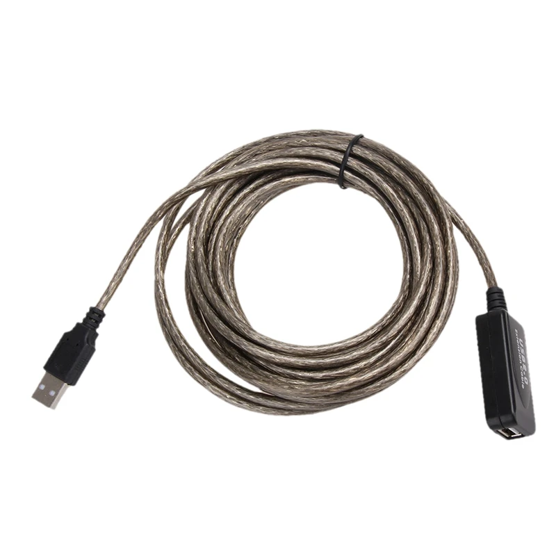 5 м USB 2,0 папа-мама Удлинительный кабель высокоскоростной провод адаптер для передачи данных