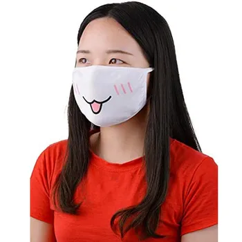 

Unisex Mouth Masks White Cute Anime Dust Proof Kawaii Muffle Mouth Mask Unisex Reuse Multi Style Mouth Mask Face Cover