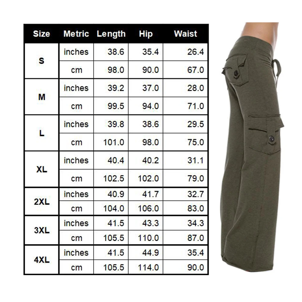 Women With Pockets Drawstring Student Outdoor Daily Solid Casual Running Elastic Button Slim Fit Sports Pants Long Summer