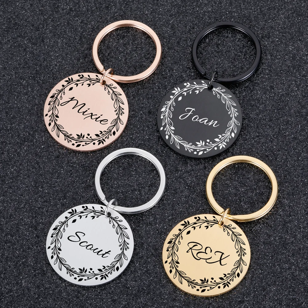 Pet-Accessories Pendant Puppy Pet-Id-Tags Engraved Address-Collar Cat Personalized Dog