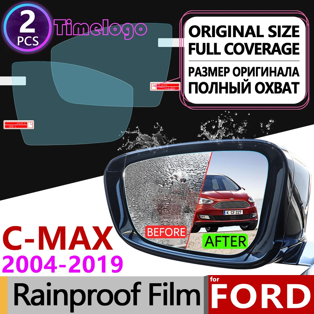 

For Ford C-MAX mk1 mk2 2004-2019 Full Cover Anti Fog Film Rearview Mirror Anti-Fog Accessories Focus C MAX Grand CMAX 2010 2011