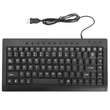 

Wired Keyboard USB Wired Mini Slim Mute Keyboard Keypad for PC Computer Notebook Laptop Standard English Keyboard