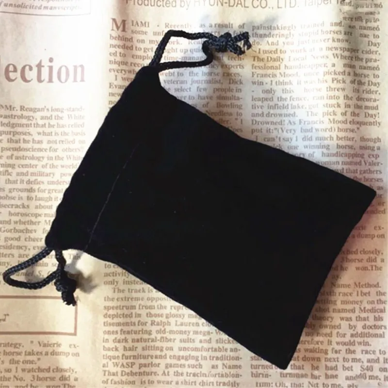 Dice Bag 1PC Black Flannel Dedicated Dice Bag Board Games Dice Package Protection Bag Multi-functional Jewelry Organizer Drawstring