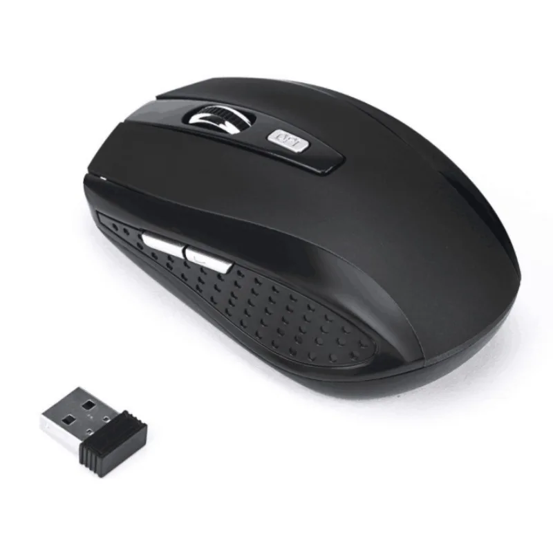 Беспроводная оптическая мышь 2,4 ГГц USB с разрешением 1600 dpi, беспроводная компьютерная мышь для ноутбука