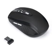 Беспроводная оптическая мышь 2,4 ГГц USB с разрешением 1600 dpi, беспроводная компьютерная мышь для ноутбука