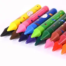 24 цветной восковой карандаш Детские масляные краски, кисть Конфеты цветная масляная пастель карандаш для детей безопасность нетоксичный Пастель