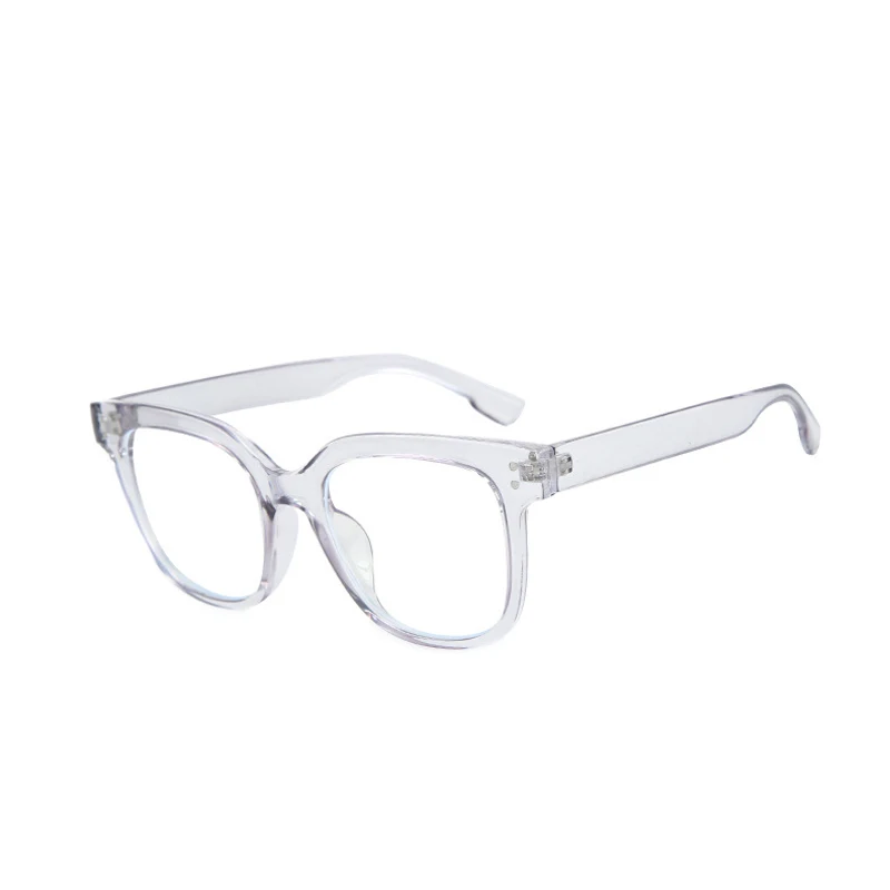 DAVE большие квадратные очки с заклепками, оправа для женщин, анти-синий светильник, компьютерные очки для чтения, женские прозрачные очки в оправе - Цвет оправы: 7