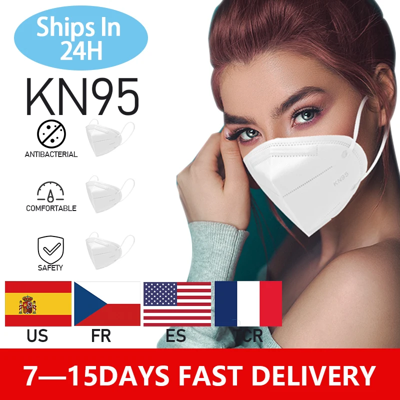

10 KN95 KN95 PM2.5 Protective Mask Anti-fog Dust-proof Breathable PM2.5 Disposable Masks Face Shield Mouth Mask Unisex