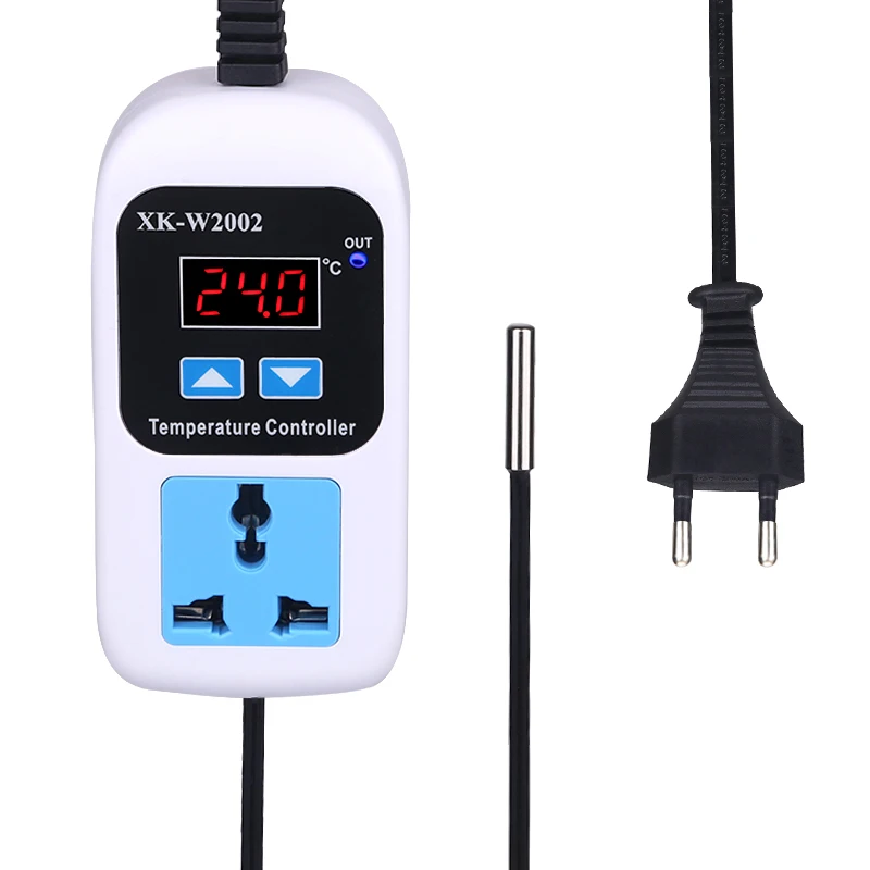 

W2001 W2002 Thermostat Heating Cooling Plug Temperature Controller Outlet 110V 220V Digital Temp Control for Heater Cooler
