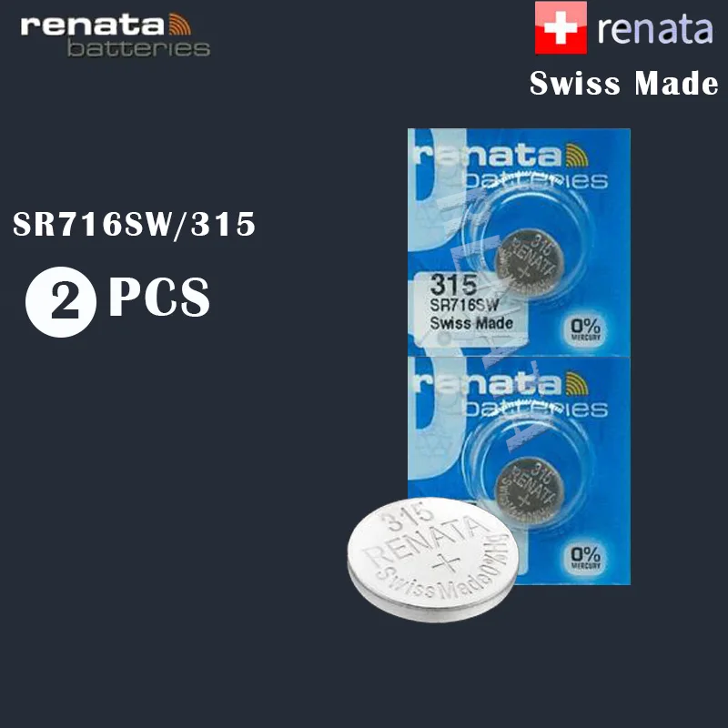 2 шт./лот Renata 315 100% оригинальный фирменный новый долговечный SR716SW SR716 1 55 в