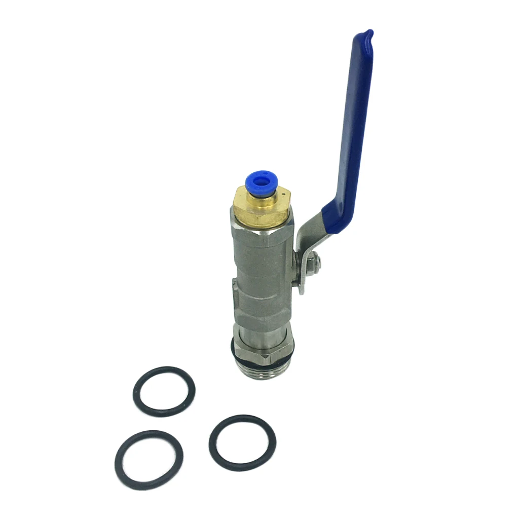 Stainless steel Drum Faucet & Gasket for Barrel Containers Connection
