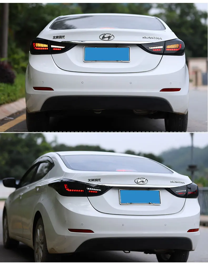 Задний фонарь для автомобиля hyundai Elantra 2011- Elantra задние фары светодиодные противотуманные фары DRL Габаритные огни тюнинг автомобильные аксессуары