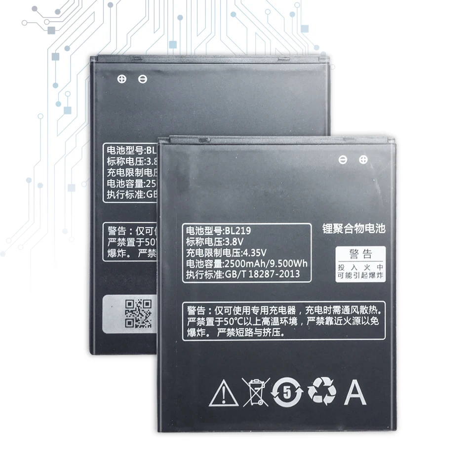 Аккумулятор BL219 для смартфона Lenovo A880 2500 мАч S856 A889 A890e S810t A850 + A916 | Мобильные