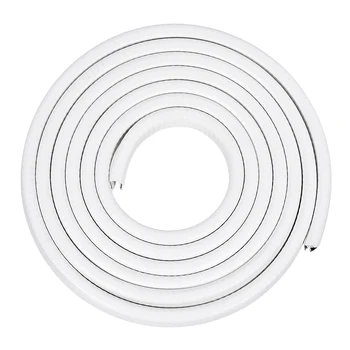

uxcell 1pc Edge Trim U Seal Extrusion White U Channel Edge Protector PVC Plastic W Iron Sheet Fits 6-7.5mm Edge 10Ft/3Meters