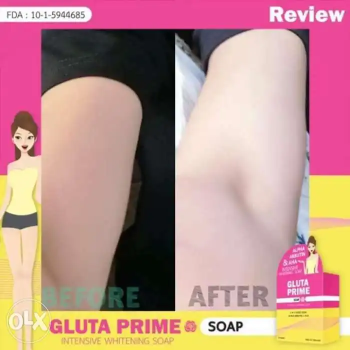 Новое мыло Gluta Prime 20x Отбеливающее осветляющее кожу Max Glutathione AHA арбутин для очистки