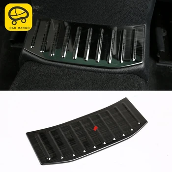 

CarManGo for VW Volkswagen T-ROC 2018 2019 Auto Car Rear Middle Anti-kick Chrome Cover Trim Frame Sticker Interior Accessories
