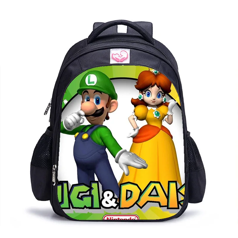 16 дюймов Mario Bros детские школьные сумки ортопедические школьный рюкзак для детей мальчиков и девочек подростков Mochila Infantil сумки с рисунком подарок - Цвет: Mario Bros 2