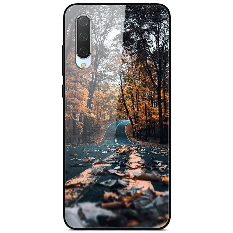 Для Xiaomi mi 9 Lite Чехол с милым рисунком стеклянный задняя панель жесткий обложка чехлы для Xiaomi mi 9 lite чехол для телефона mi9 лайт бампер