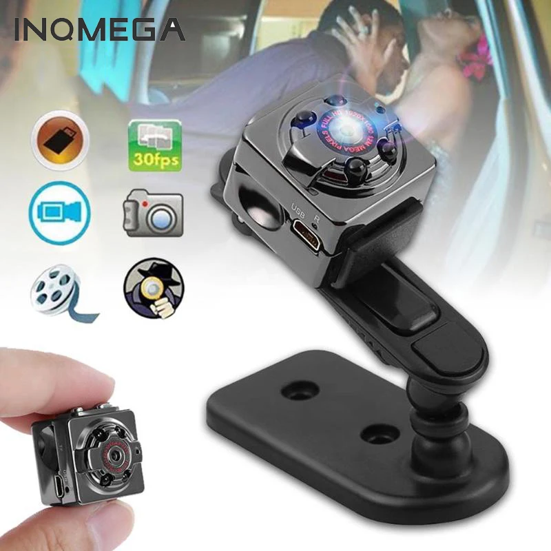 Умная мини камера INQMEGA SQ8 Full HD 1080P маленькая микро видеокамера с ночным видением