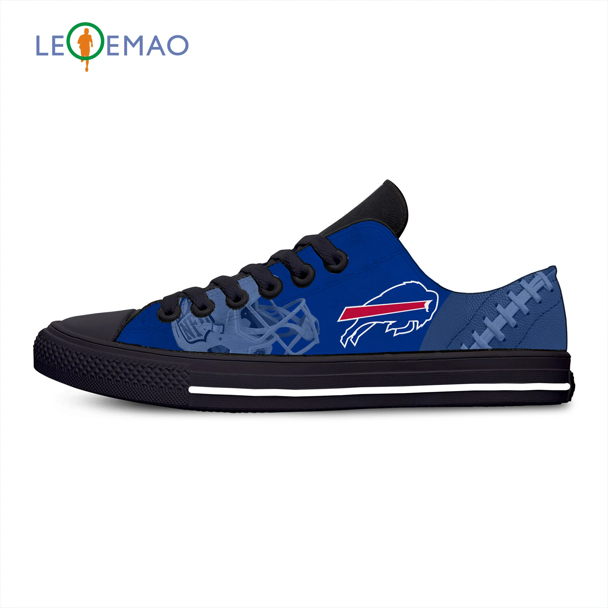 Bills Breathable Casual Sneakers Lightweight Sport Shoes Buffalo Football Fans Running Canvas Shoes