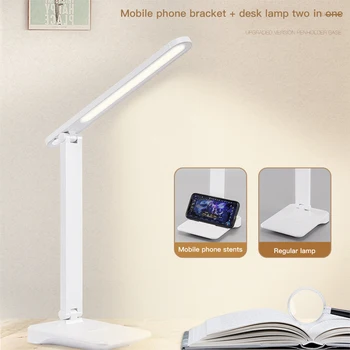 

3 ColorFoldable Touch Switch LED USB Table Lamp Rechargeable Stepless Dimmable Eye-Protect Reading Lamp Night Light Touch Sensor