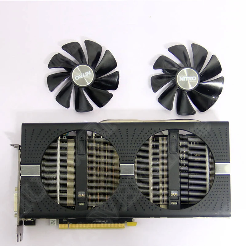 SAPPHIRE AMD Radeon Вентилятор Охлаждения видеокарты NITRO+/PULSE RX470 RX570 RX480 RX580 RX590 4G/8G вентиляторы кулера видеокарты