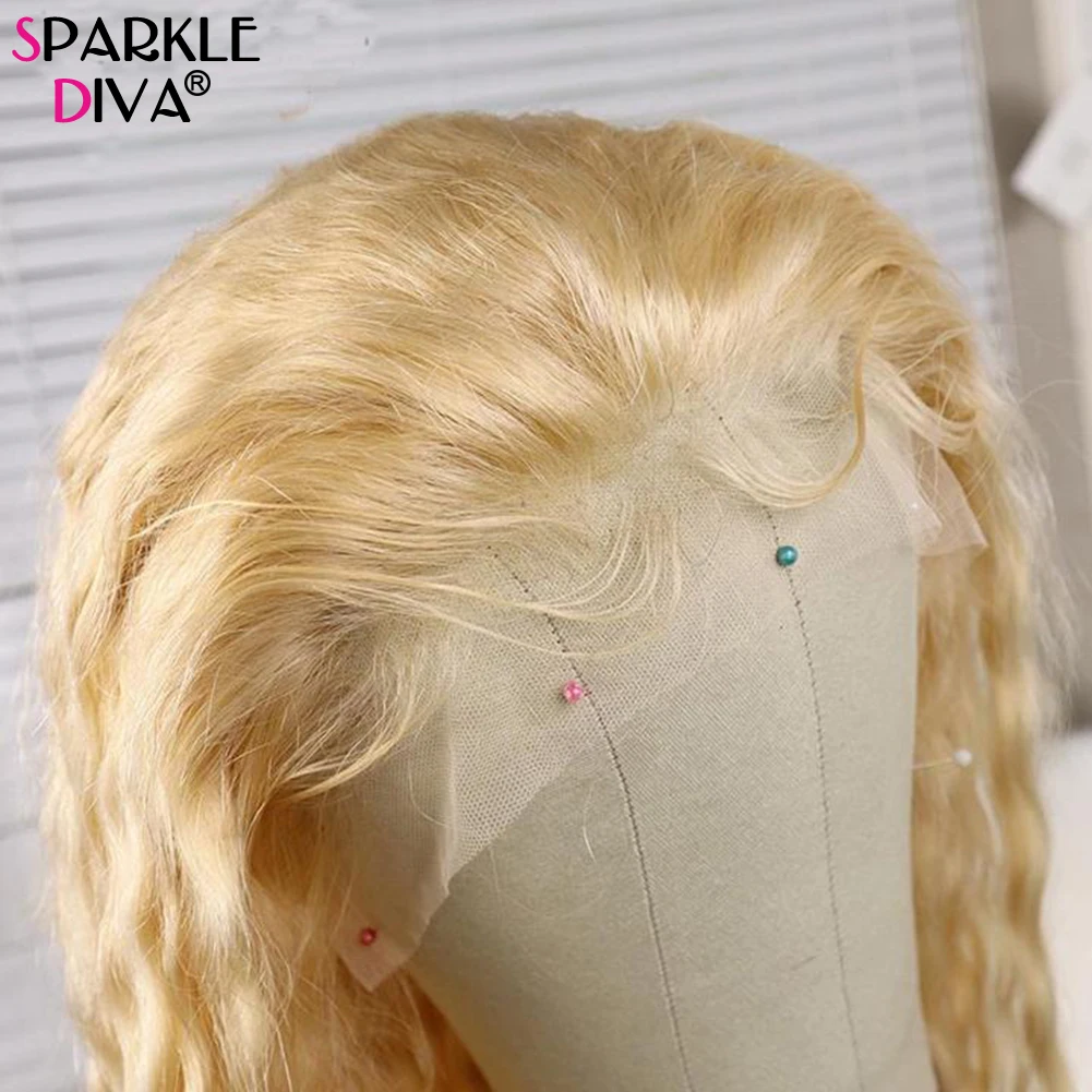 613 Blonde Lace Front Human Hair Wigs Brazilian Loose Deep Wave 150 Density 13x4 Lace Front Wig Remy Human Hair Wigs T Part Lace