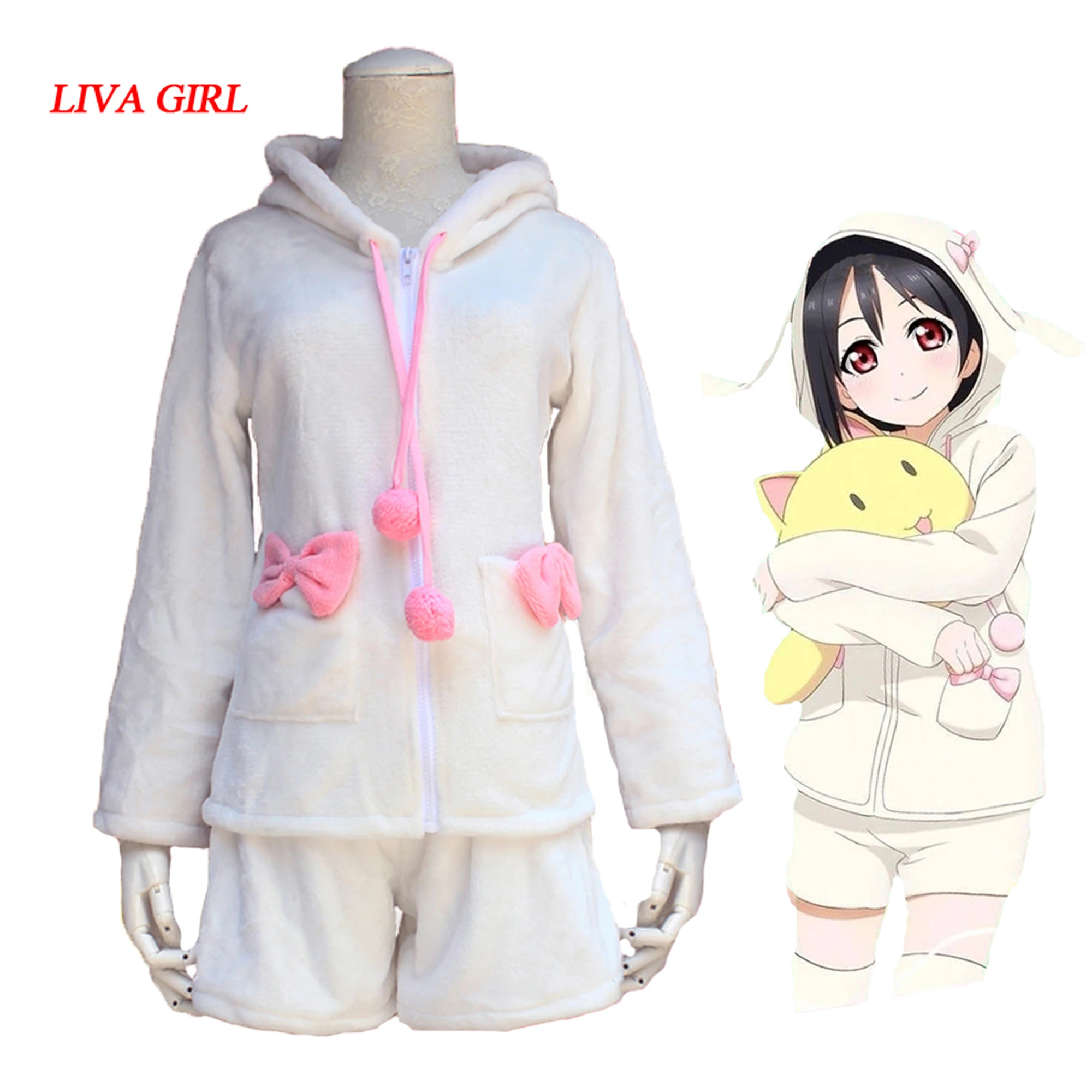 Lovelive школьный идол проект Нико Ядзава Банни костюм косплей Love Live полный комплект