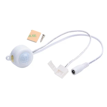 

Motion PIR Sensor Switch DC 5V 12V 24V Photosensitive Light Control Human Body Infrared Motion Sensor for 2pin LED Strip Light