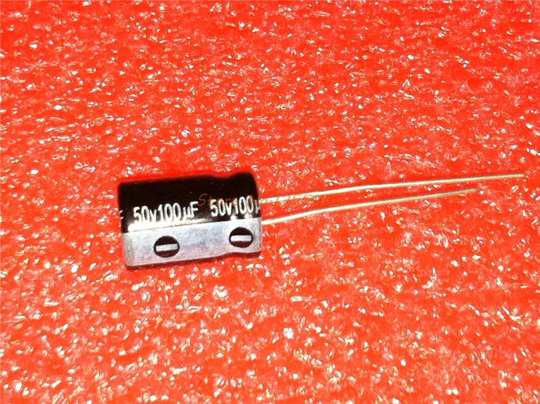 

50pcs/lot Higt quality 50V100UF 8*12mm 100UF 50V 8*12 Electrolytic capacitor