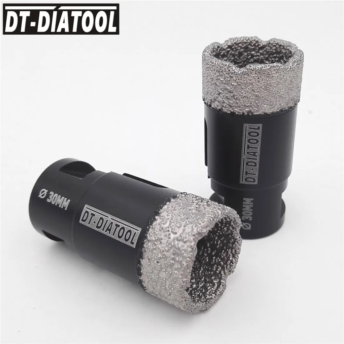 

DT-DIATOOL 2pcs M14 Dia 30mm Dry Vacuum Brazed Diamond Drill Core Bits Ceramic Tile Hole Saw Granite Marble Stone Drilling Bits