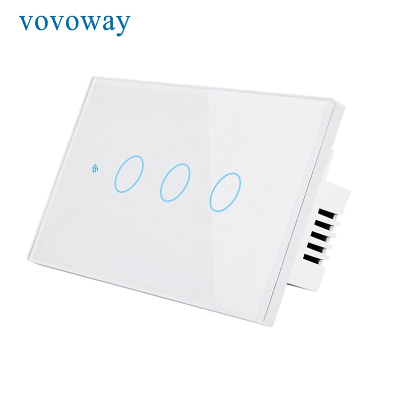 Smart touch switch US standard light switch 1gang2gang3gangWiFi network APP Smart remote control wall sticker installation