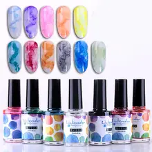 DIY акварельные чернила лак для ногтей Цветущий гель для ногтей эффект дыма Смазывающий лак мраморный градиент краска для ногтей