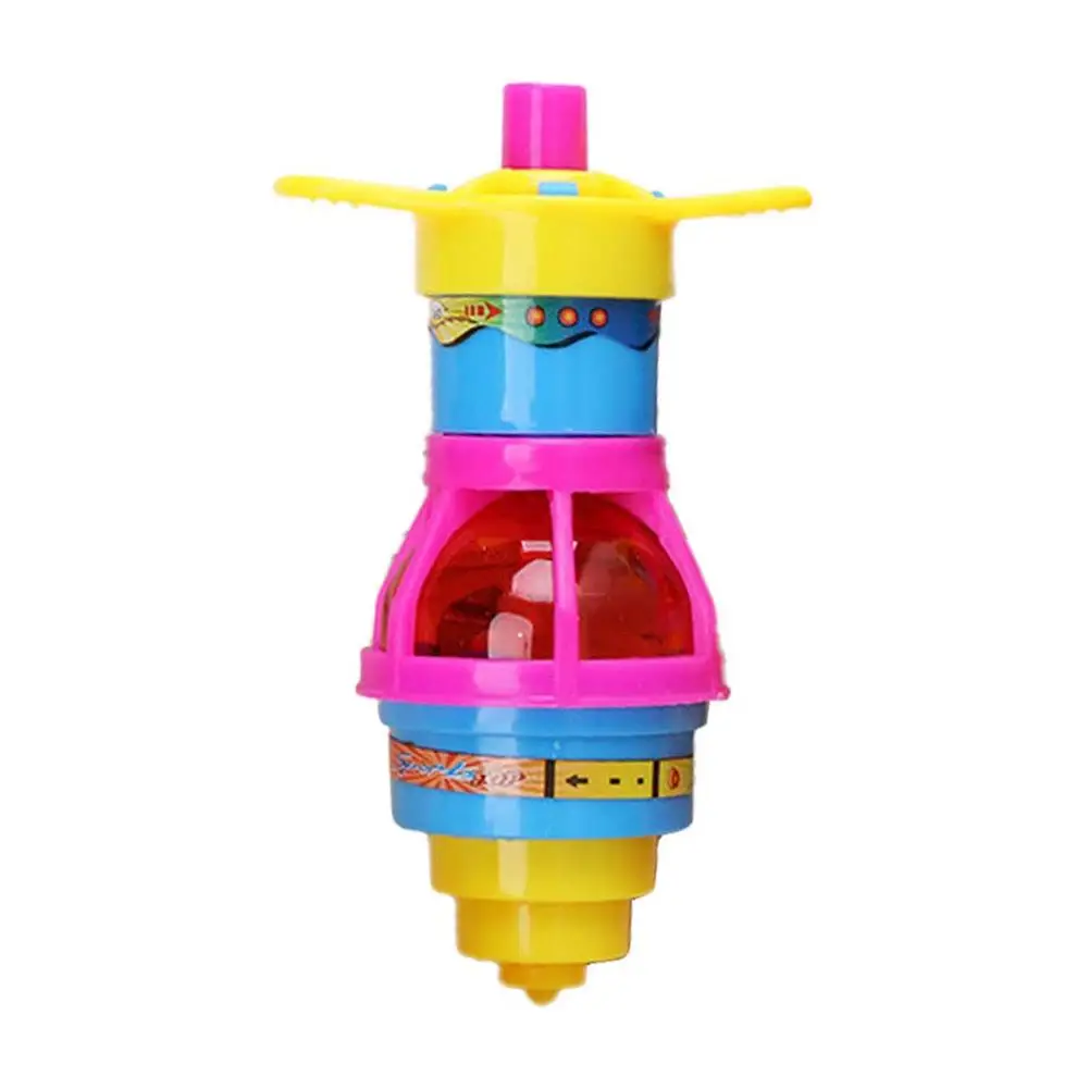 Spinning Top Gyro Spinner LED Flash Flashing Light Kids Toy Gift 