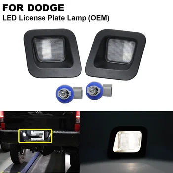 

2Pieces 12V OEM Number Plate Light Auto Illumination Licence Plate Lamp For Dodge Ram 1500 2500 3500 2003-2018