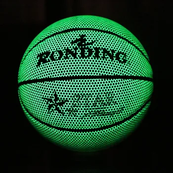

Luminous Basketball Size 7 Glowing Reflective Basketball Light Up Basketball Glow in The Dark Wear-Resistant Glowing ball