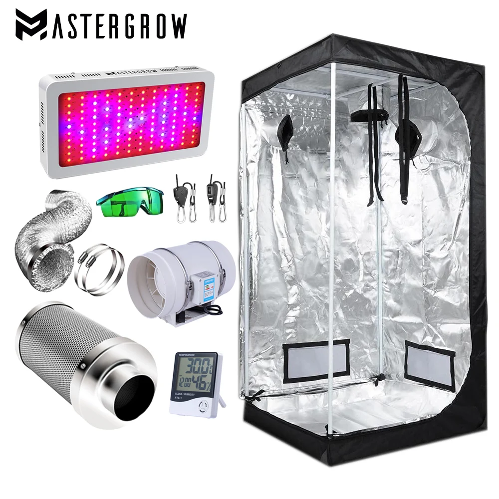 Indoor Plant Grow Tent Kit 300 1500W LED Plant Grow Light + Tent