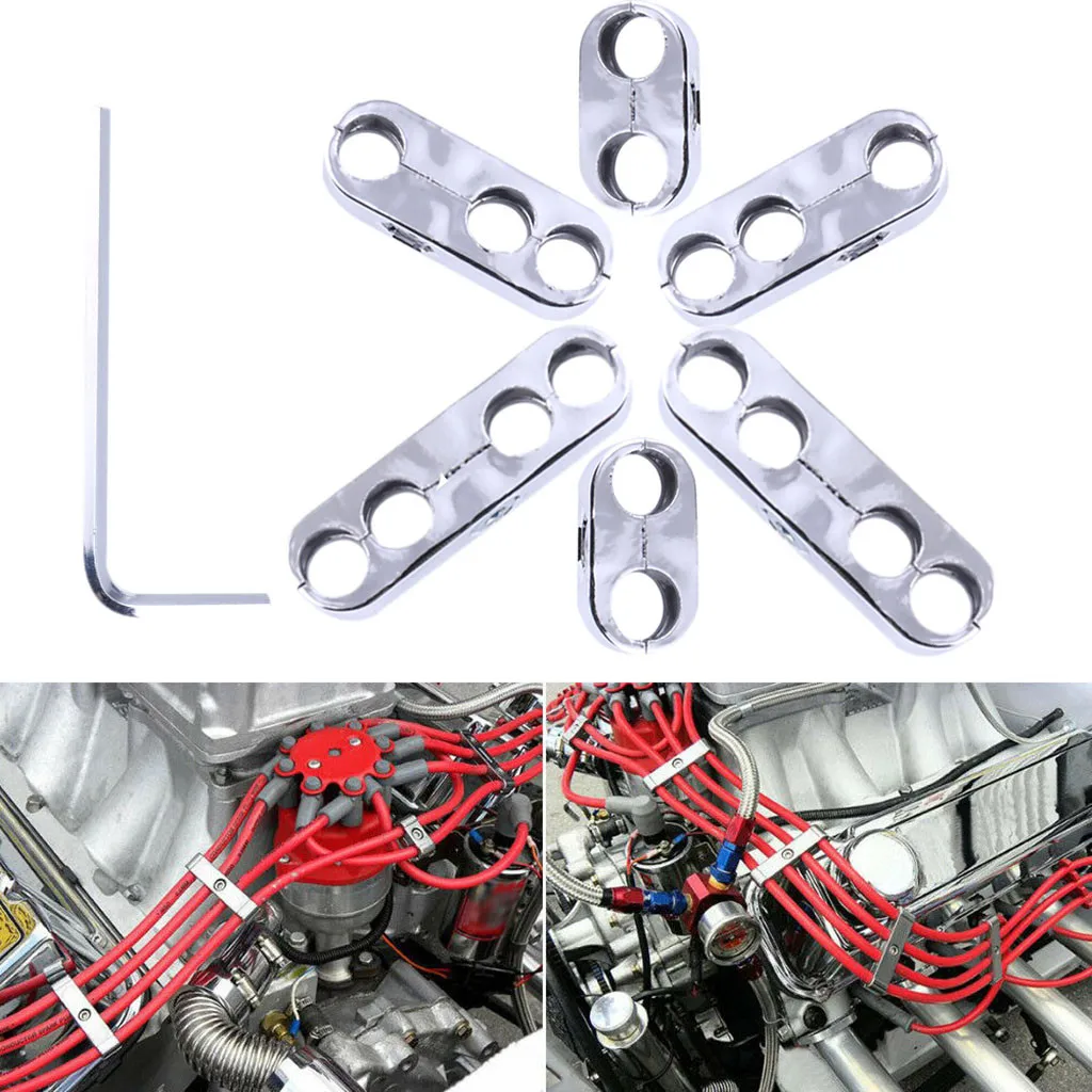 7mm 8mm Spark Plug Wire Separators Dividers Looms For Chevy Mopar Car Accessories 2021 New