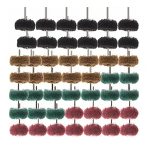 48 шт. " Полировка полировки колеса заусенцы 80 150 240 300 зернистость W/1/8 дюйма ручка