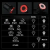 NEWBOLER Bicycle induction Taillight Auto-Start/Stop MTB Bike LED Light Waterproof Cycling Rear Lights USB Charge 24h Work Time ► Photo 2/6