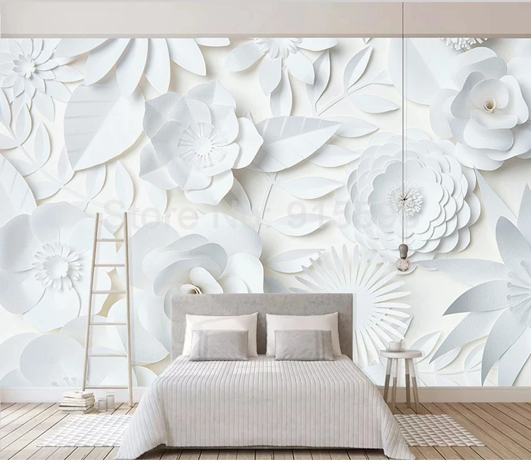 Papel de parede com pintura personalizada para