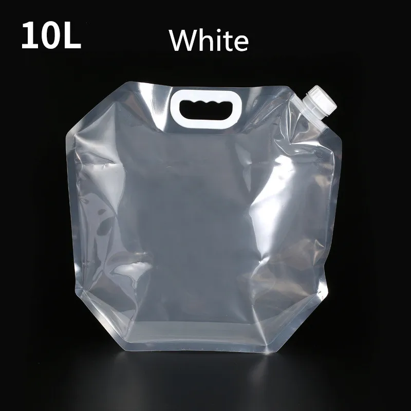 5L/10LOutdoor складной стол складной питьевой воды сумка Контейнер Открытый Отдых Пеший Туризм Пикник аварийного Наборы - Цвет: 10L White