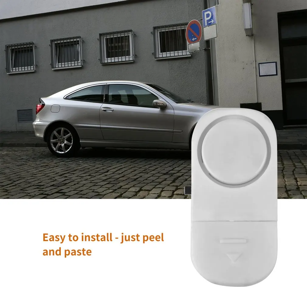 Self-adhesive Wireless Magnetic Sensor Burglar Door Window Entry Alarm Super Loud 90 dB Alarm With Stick Dustproof