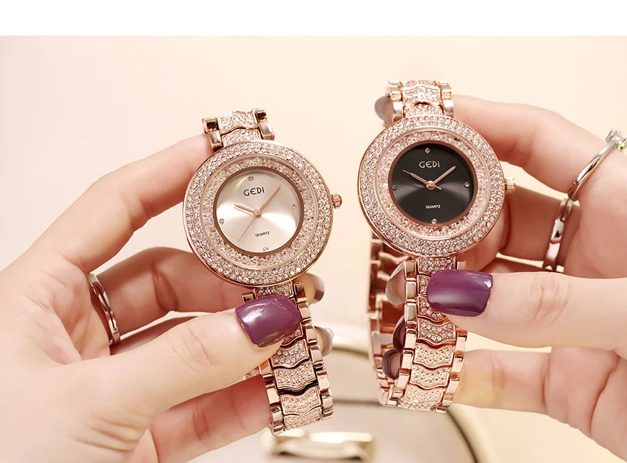 Reloj femininos GEDI часы женские Топ люксовый Бренд стразы женские часы модные женские часы браслет женские наручные часы