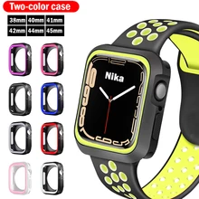 

Cover For Apple Watch 7 case 45mm 41mm 44mm 40mm 42mm 38mm iWatch Accessorie Screen Protector for Apple watch series SE 6 5 4 3